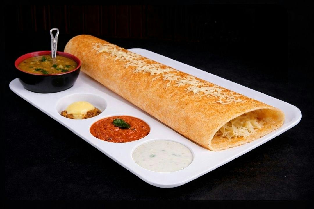 Cheese Dosa from Rock N Grill Indian Authentic Cuisine & Bar in Round Rock, TX