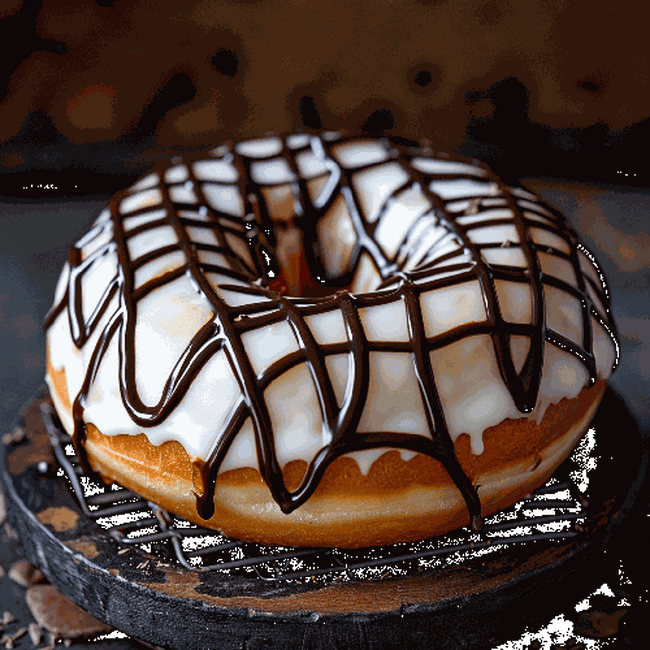 *Zebra Donut from 322 BBQ - Marsh Rd in Wilmington, DE