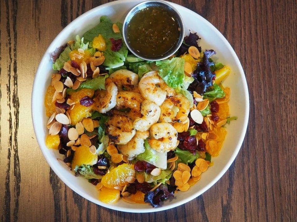 Honey Lemon Grilled Shrimp Salad from North & South Seafood and Smokehouse - West Towne in Madison, WI