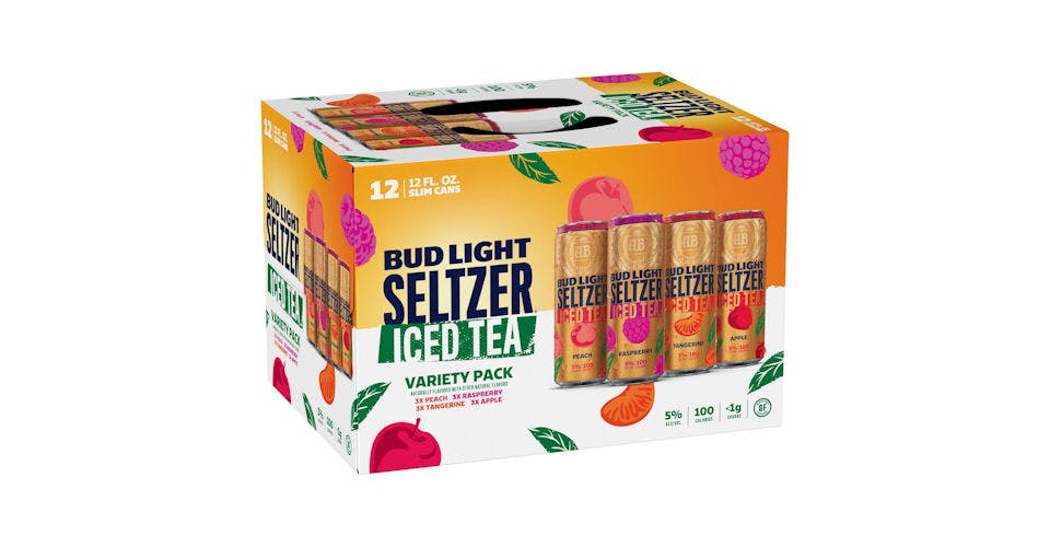 Bud Light Seltzer: Iced Tea Variety Pack, 12 Pack, 12 oz. Cans from Five Corners Liquor & Wine in Cedar Falls, IA