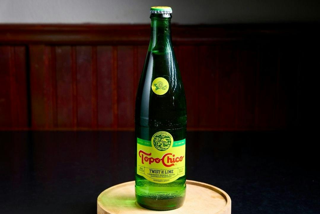 Topo Chico from Rock N Grill Indian Authentic Cuisine & Bar in Round Rock, TX