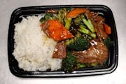 C18. Beef with Broccoli Special Combination from Asian Flaming Wok in Madison, WI
