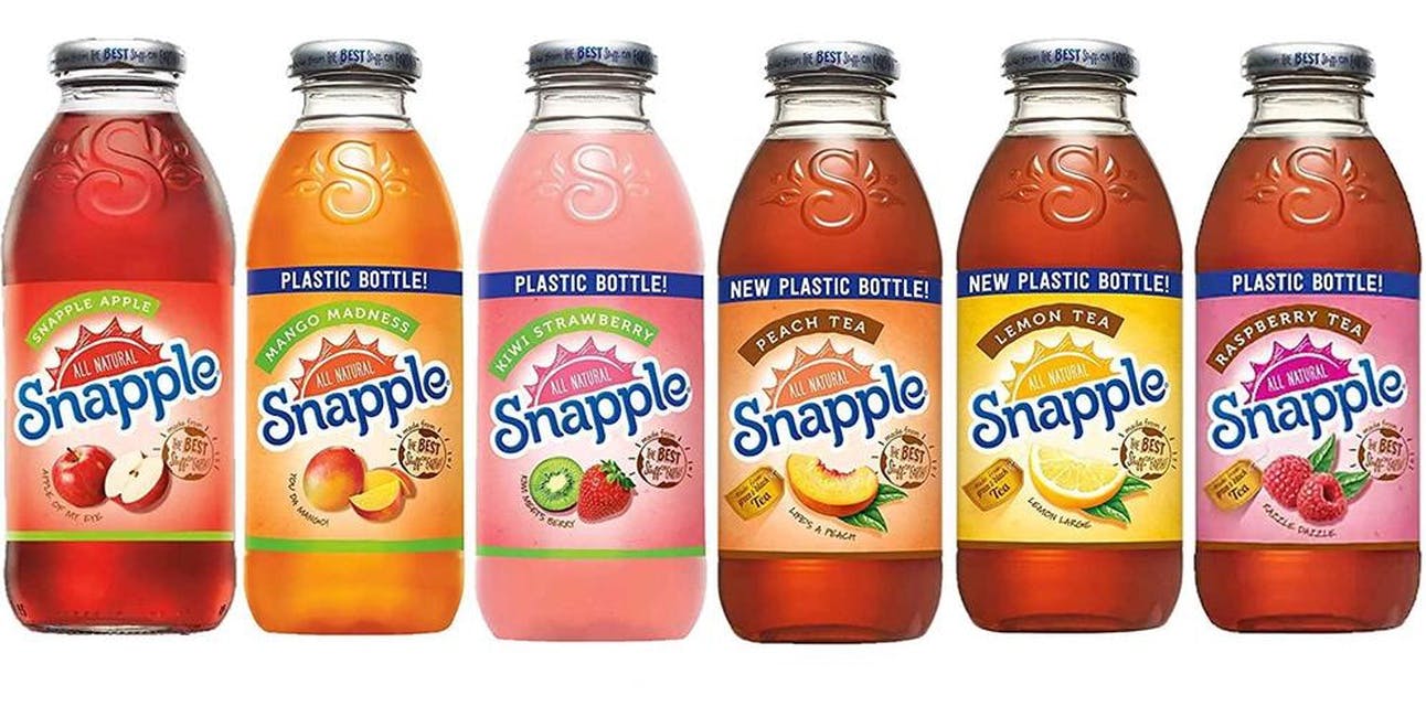 Snapple. from 25 Burgers in New Brunswick, NJ