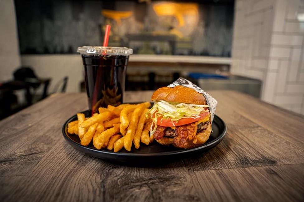 Little Bacon Cheese Burger. from 25 Burgers in New Brunswick, NJ