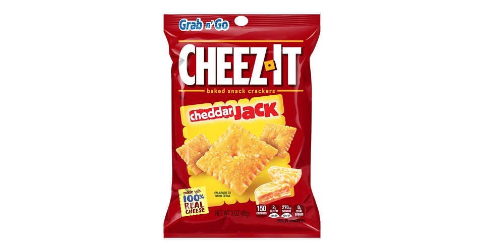 Cheez-It Cheddar Jack, 3 oz. from Popp's University BP in Manitowoc, WI
