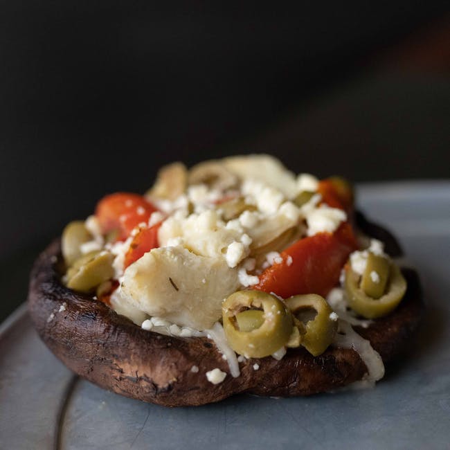 Zeus Portobello Caps from Cast Iron Pizza Company in Eau Claire, WI