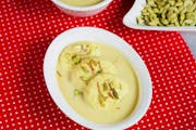 Rasmalai from Cumin Fresh Indian Kitchen in Grand Haven, MI