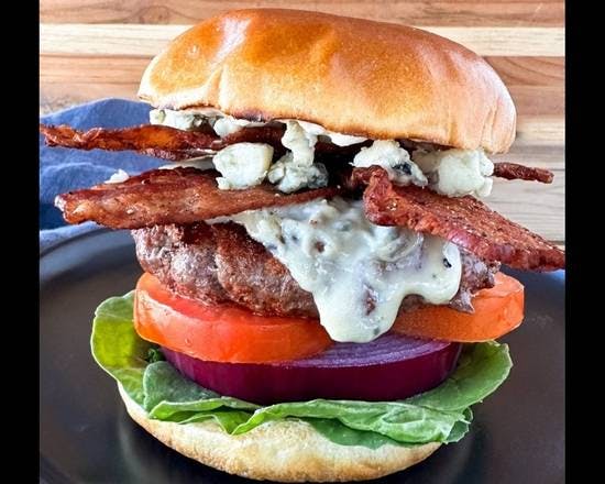 BLACK AND BLUE CHOPPED CHEESE from Inga's Alpine Tavern in Denver, CO