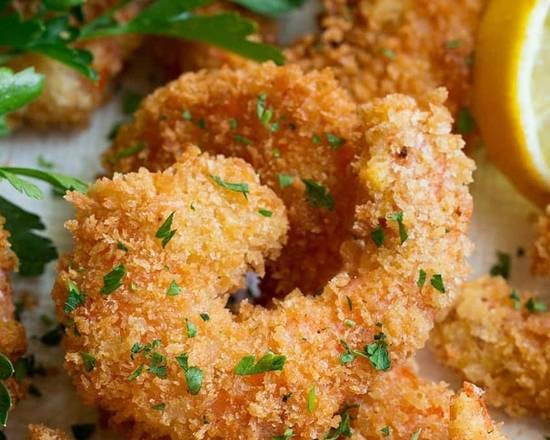 Fried Shrimp with Fries from GiGi'S Pizza in Myrtle Beach, SC