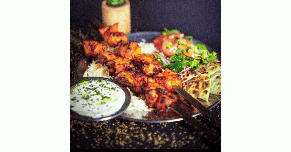 Chicken Kebab Plate from The Mediterranean Joint in Madison, WI