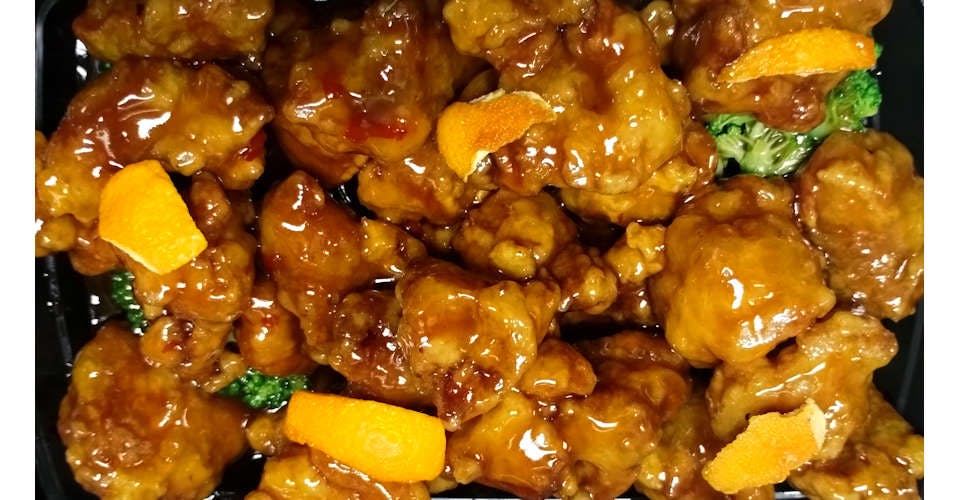 S6. Orange Chicken from Flaming Wok Fusion in Madison, WI
