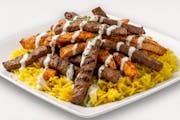 Combo Lamb and Chicken Over Rice from HalalFlame - N Broad St in Meriden, CT
