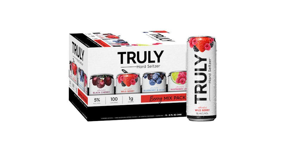 Truly: Berry Mix Pack, 12 Pack, 12 oz. Cans from Five Corners Liquor & Wine in Cedar Falls, IA