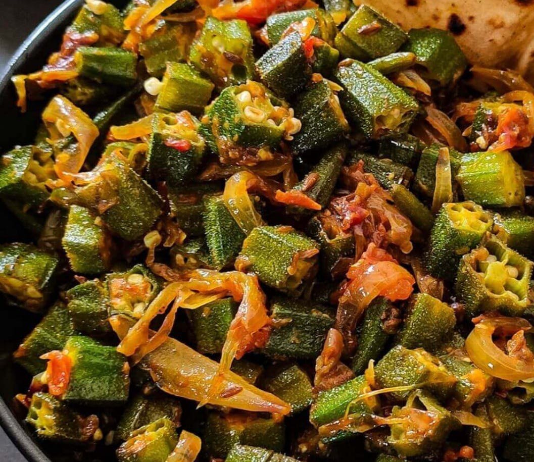 Vegan Bhindi Masala from Punjabi Tandoor - San Diego (Morehouse Dr) in San Diego, CA