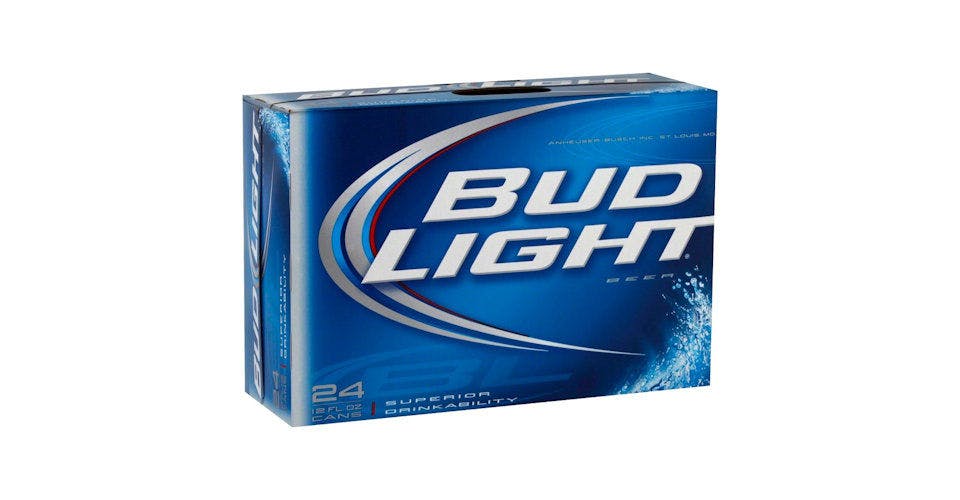 Bud Light: 24 Pack, 12 oz. Cans from Five Corners Liquor & Wine in Cedar Falls, IA