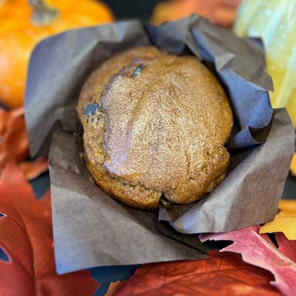 Pumpkin Chocolate Chip Muffin-Gluten Free from HG Higher Grounds Coffee and Cafe in Mesa, AZ