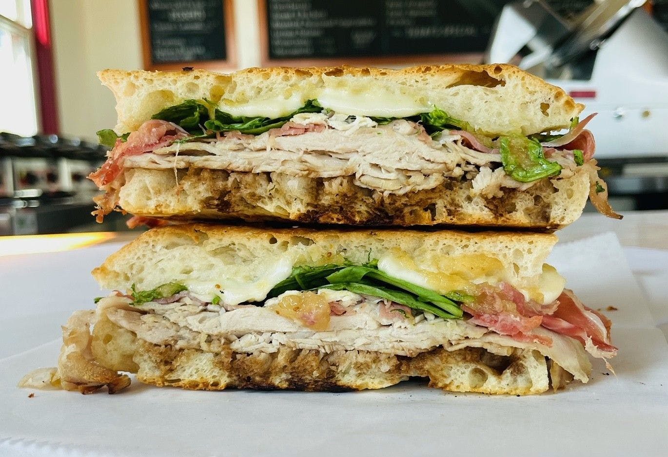 Special Panini- The Pig & The Fig from Arrosto Delicatessen in Sheboygan, WI