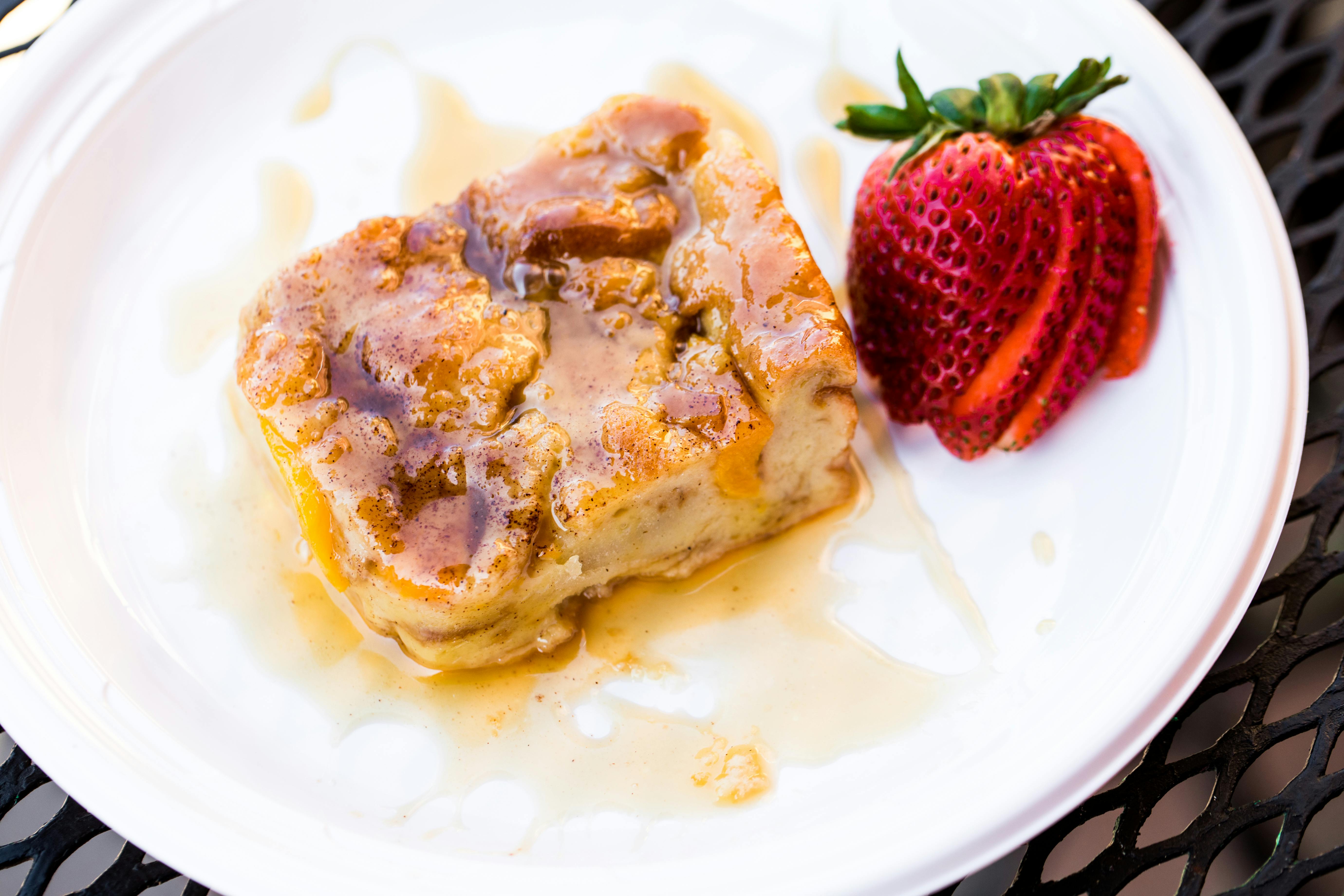 Peach Bread Pudding from Big Herm's Kitchen in Richmond, VA