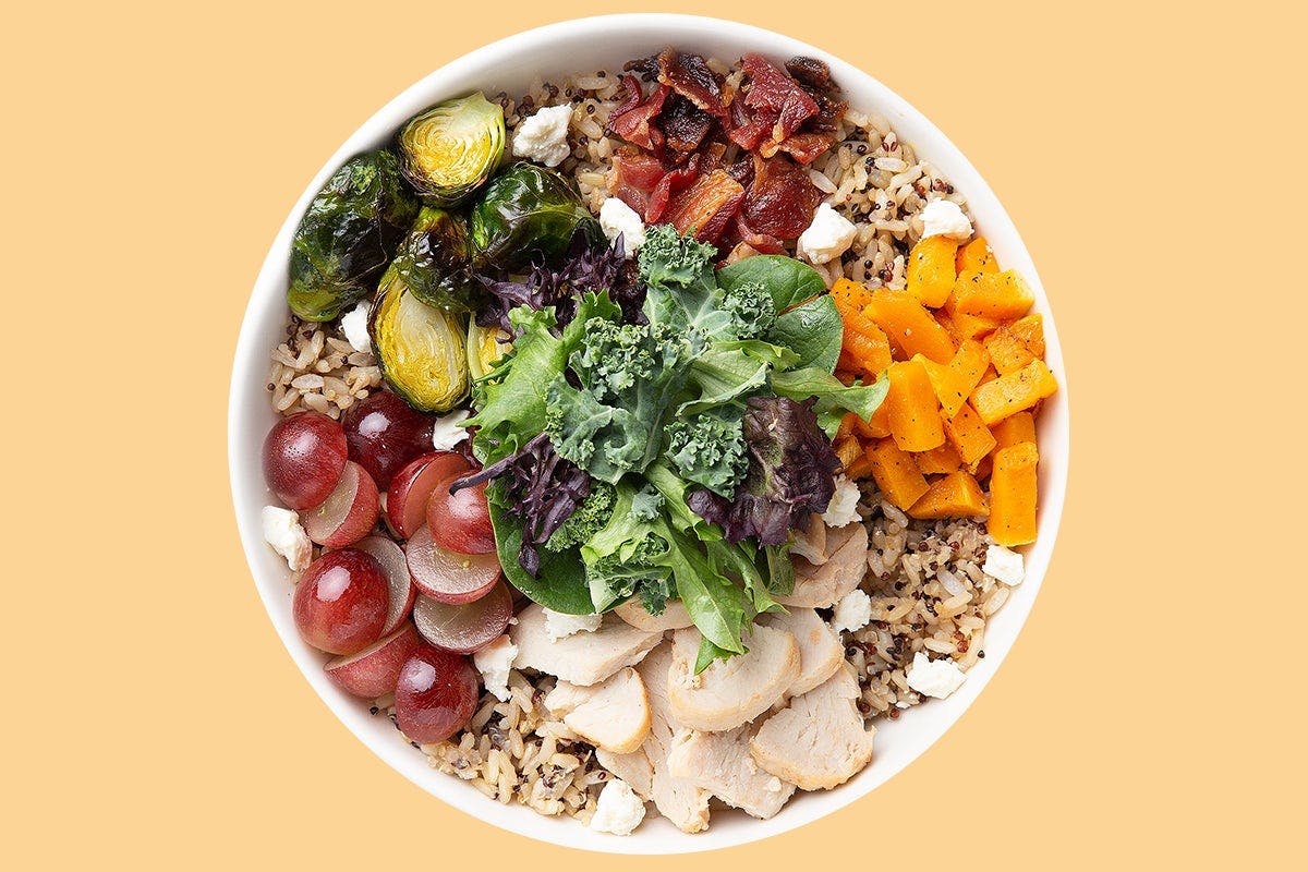 Farmers Market Warm Grain Bowl - Choose Your Dressings from Saladworks - Fountain St in Providence, RI