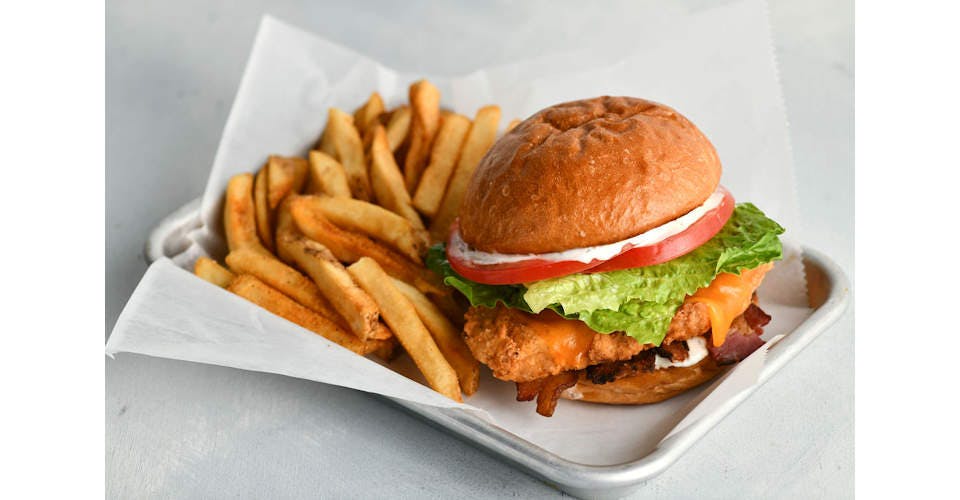 The Deluxe Crispy Boy Chicken Sandwich Combo Meal from Crispy Boys Chicken Shack - George St in La Crosse, WI