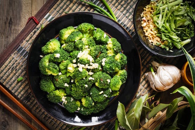 Stir Fried Broccoli with Garlic ????? from DJ Kitchen in Philadelphia, PA