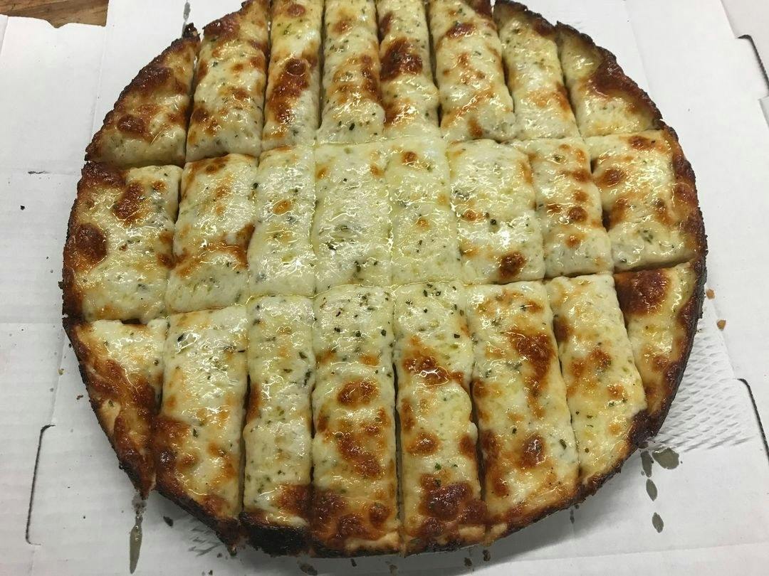 Cheesy Garlic Sticks from Dough Brothers Pizzeria in Cortland, IL