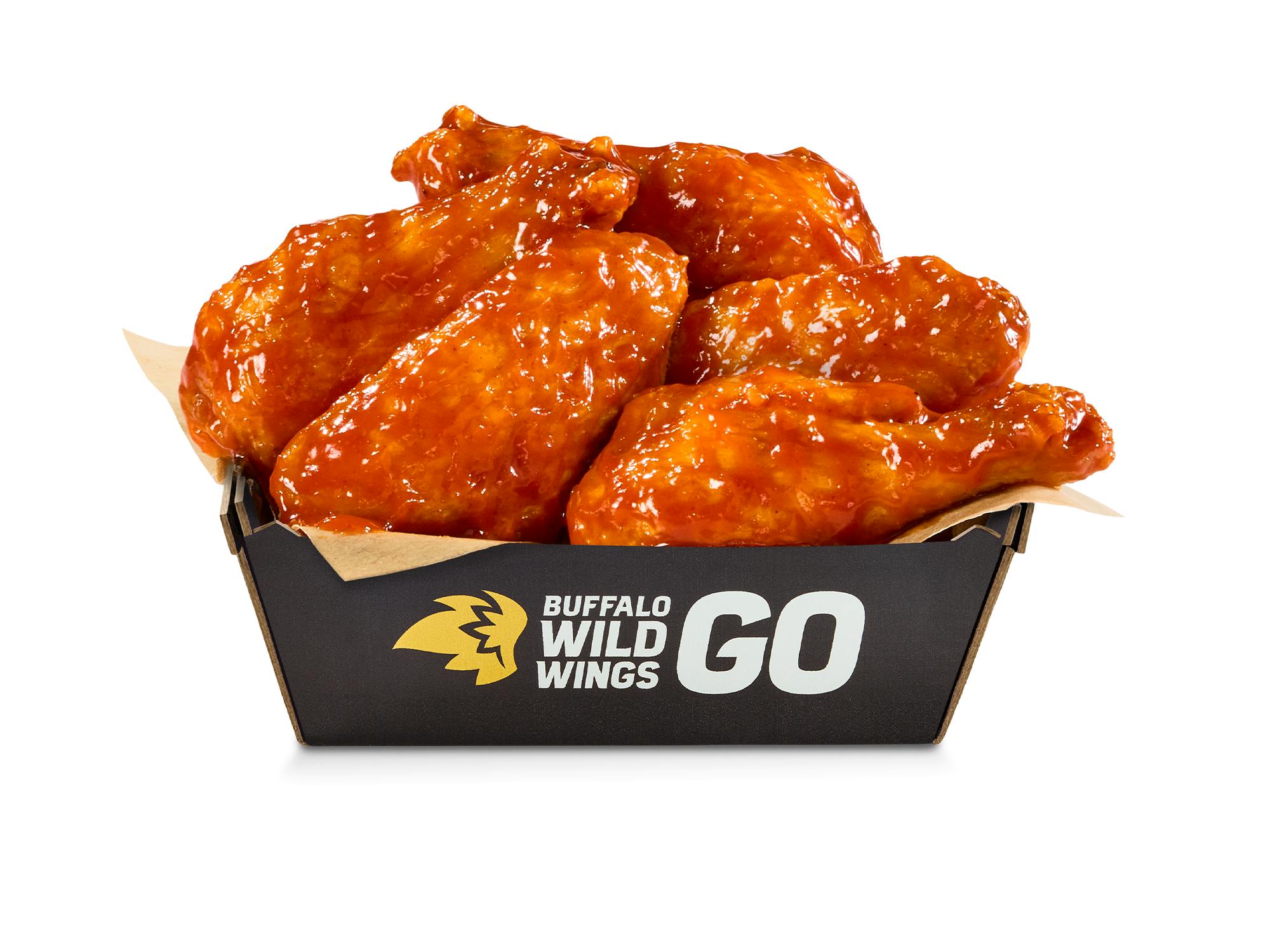 6 Hot BBQ Bone-In Wings from Buffalo Wild Wings - S 15th St in Bellevue, NE