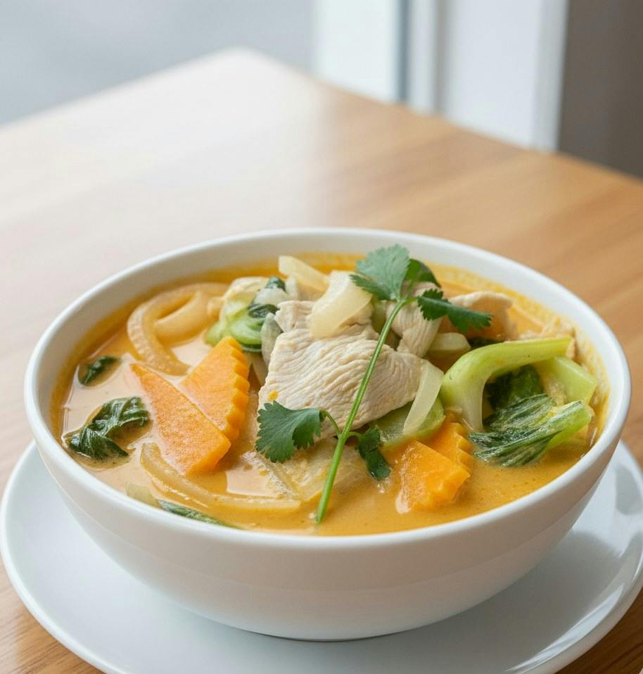 Tom Kha Noodle Soup from Curry in the Box - 2907 University Ave in Madison, WI