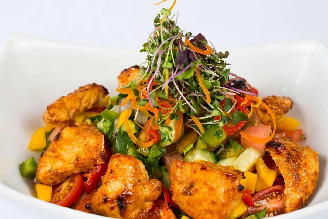 Chicken Over Shepherd's Salad from Efes Mediterranean Grill - Princeton in Princeton, NJ
