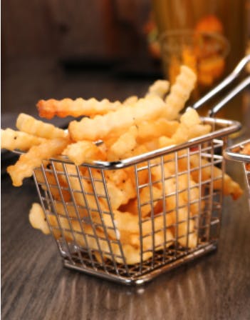 Side Crinkle Cut French Fries from The Brass Tap - Main Street in Cedar Falls, IA