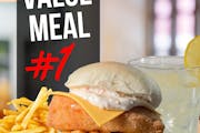 Value Meal #1 Super Sandwich from Bailey Seafood in Buffalo, NY