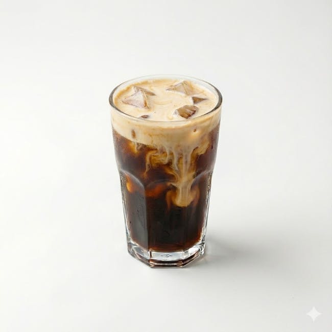 Thai Iced Coffee with Half& Half from Sa-Bai Thong Thai Cuisine - University Ave in Madison, WI