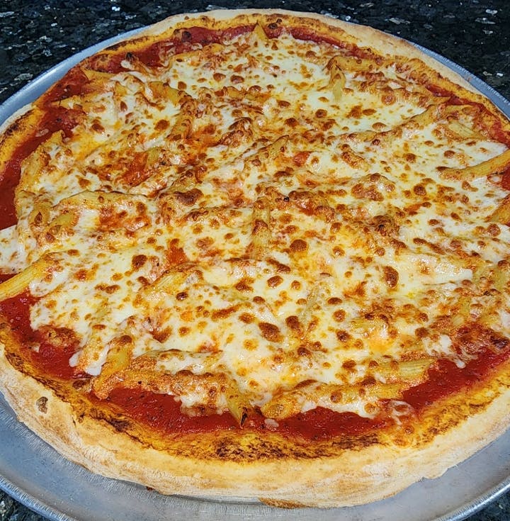 16" Lg Baked Ziti Pizza from 4 Brothers Italian Restaurant & Pizzeria in Delray Beach, FL