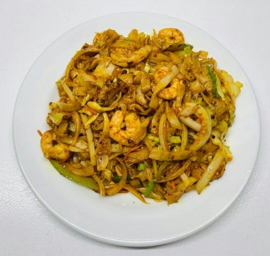 Singapore Style Chow Fun from Happy Wok - Elmwood Ave in Middleton, WI