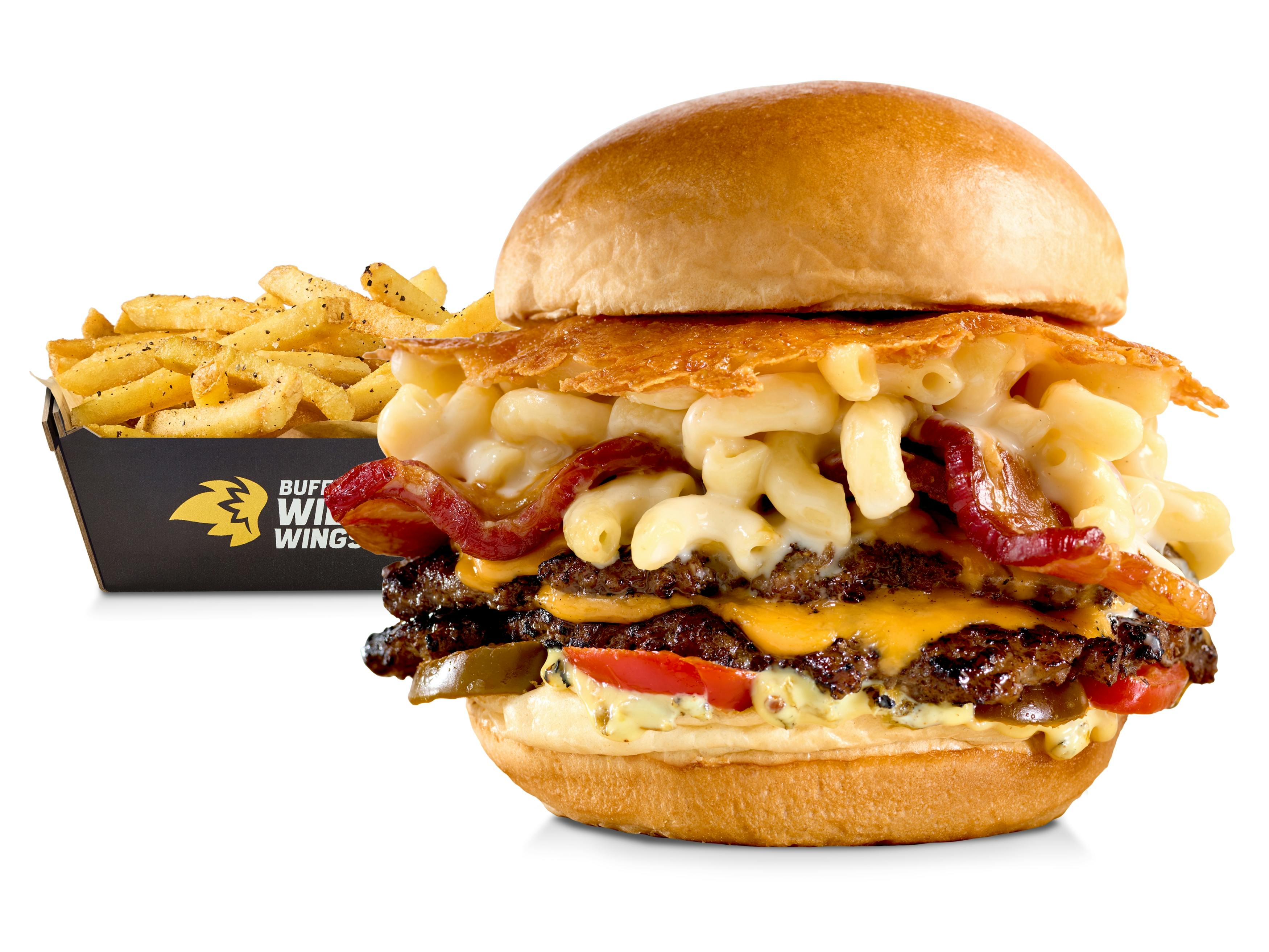 Bacon Mac & Cheese Burger from Buffalo Wild Wings - S 31st St in Temple, TX