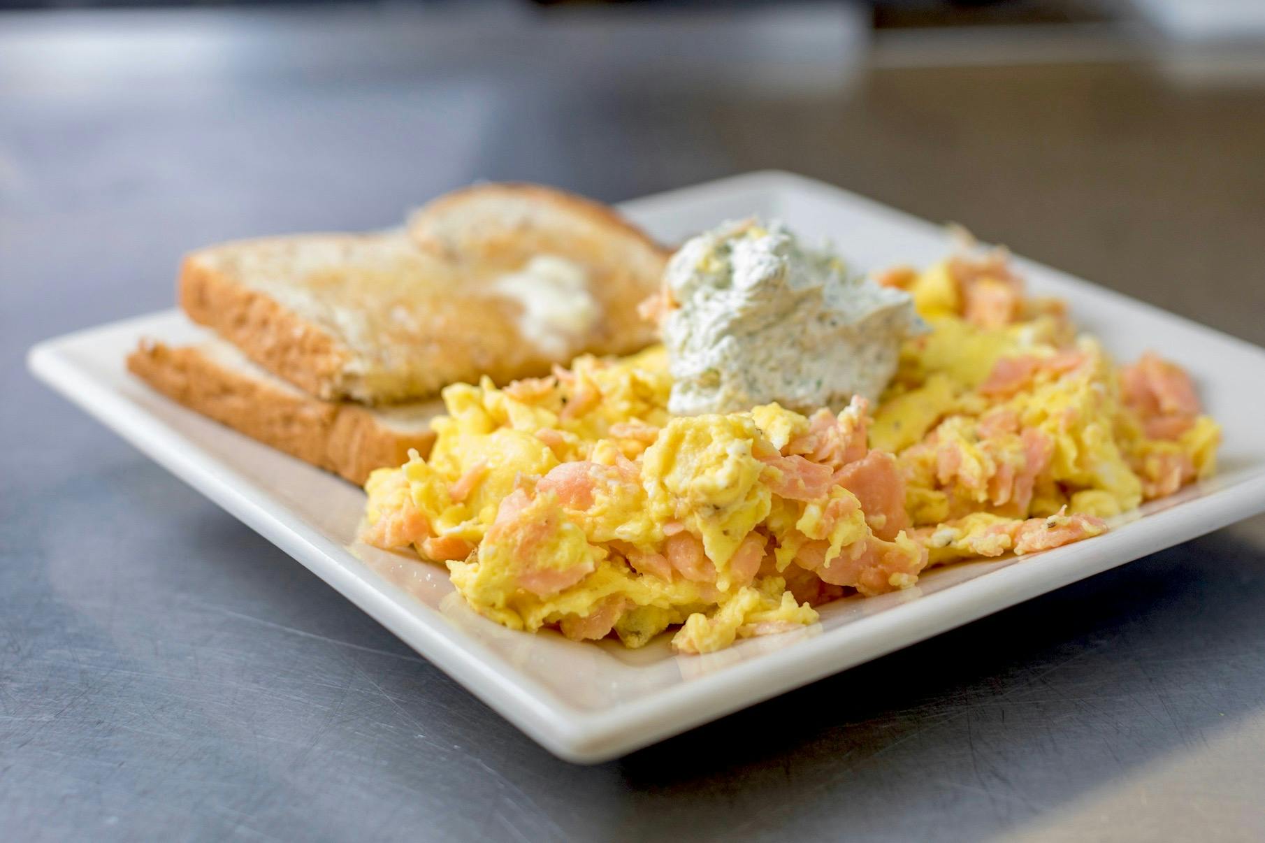 Smoked Salmon Scramble from The French Press in Eau Claire, WI