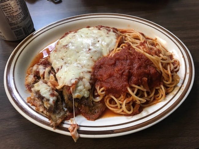 Eggplant Parmigiana - Entree from Caprissi Pizza & Pasta in Garland, TX