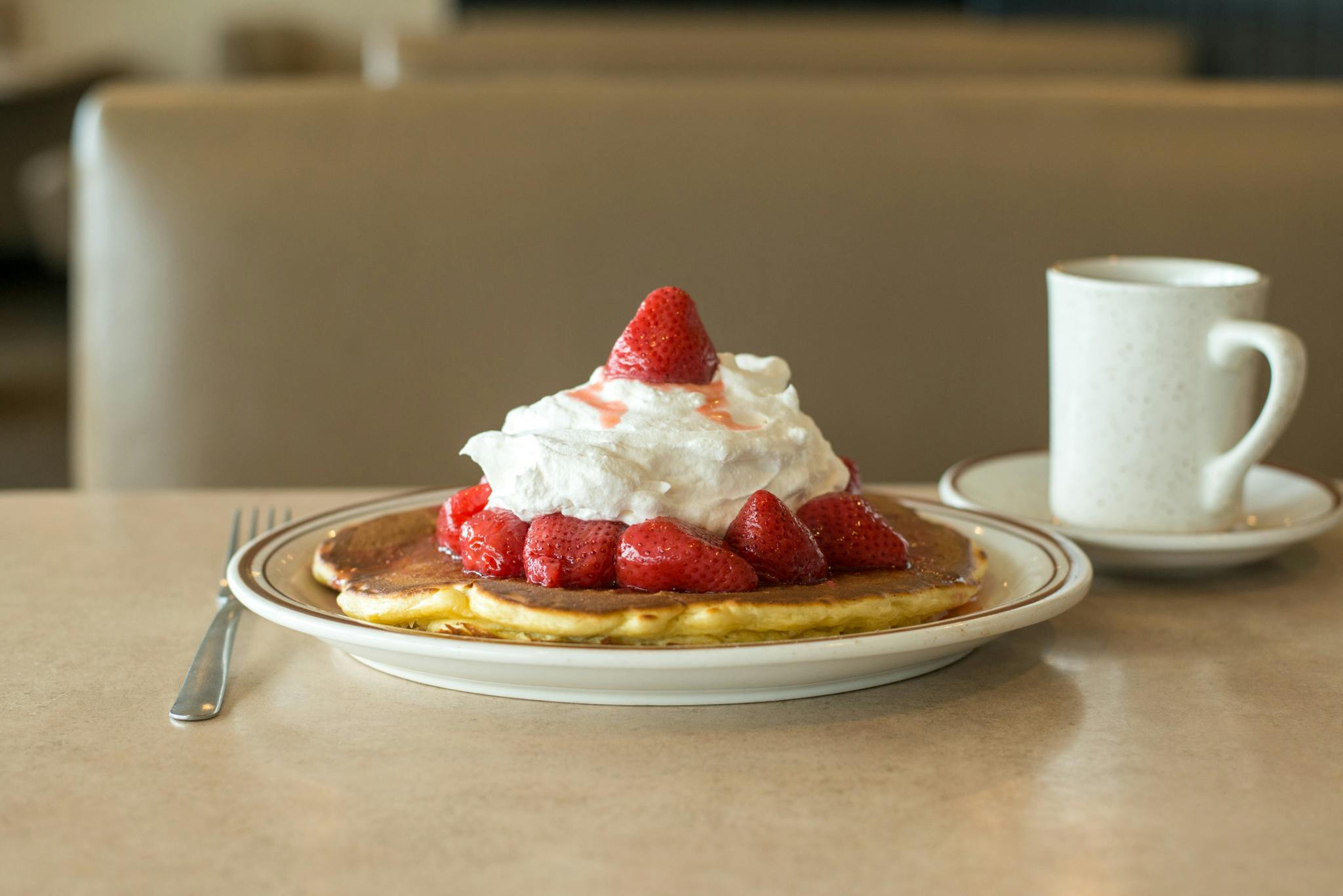 Strawberry Special Pancakes from The Pancake Place in Green Bay, WI