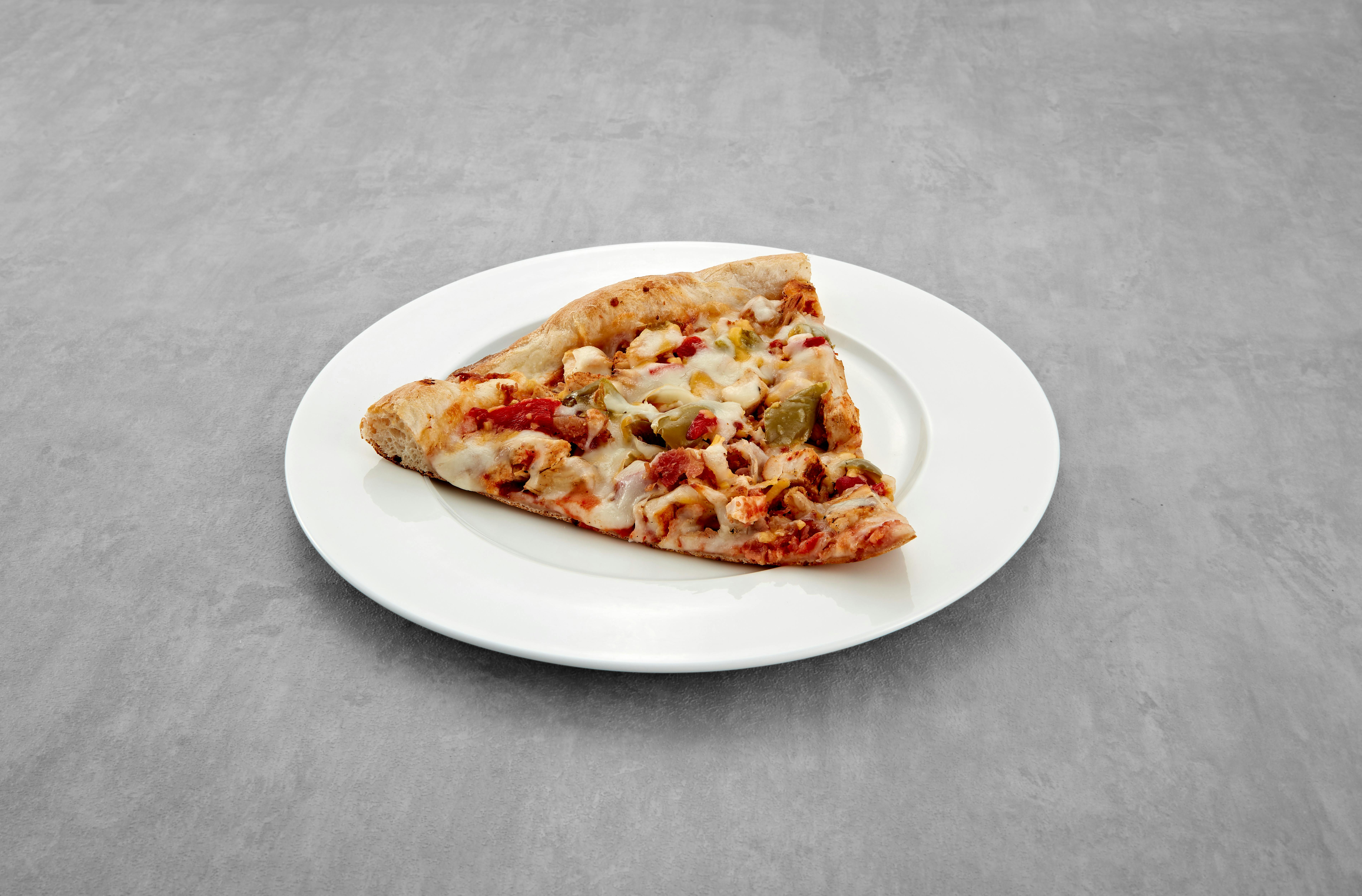 Alamo Pizza Slice from Mario's Pizzeria in Seaford, NY