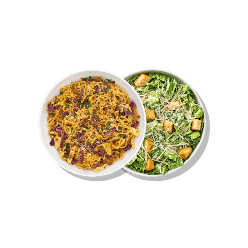 Gochujang Carbonara Ramen Noodles Duo from Noodles & Company - Green Bay S Oneida St in Green Bay, WI
