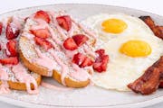 Strawberry Mascarpone French Toast Combo ? from Awake Breakfast + Lunch - Addison in Dallas, TX