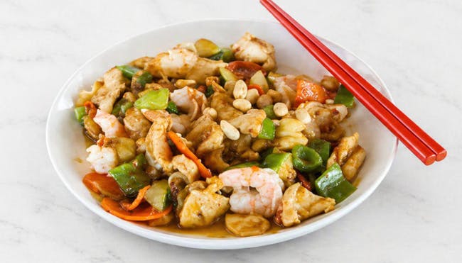 Kung Pao Two (Chicken and Shrimp) from Autumn Court Chinese Restaurant in Phoenix, AZ