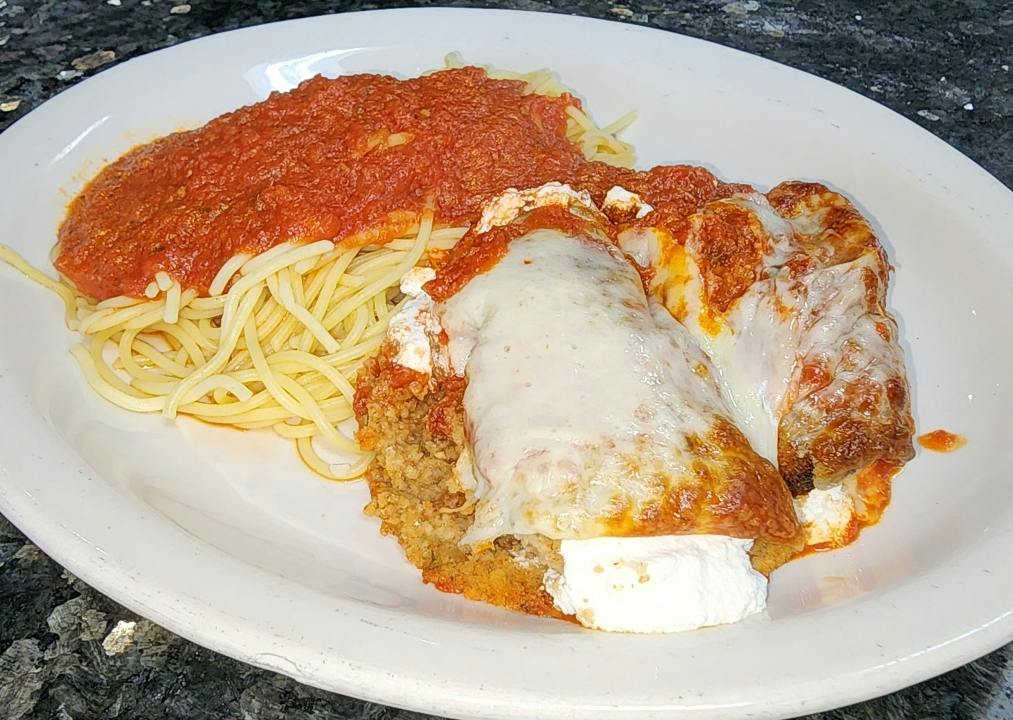 Eggplant Rollatini from 4 Brothers Italian Restaurant & Pizzeria in Delray Beach, FL