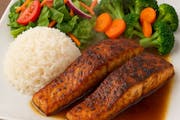 Salmon Plate from C'est Bon Caribbean Creole Cuisine in Baytown, TX