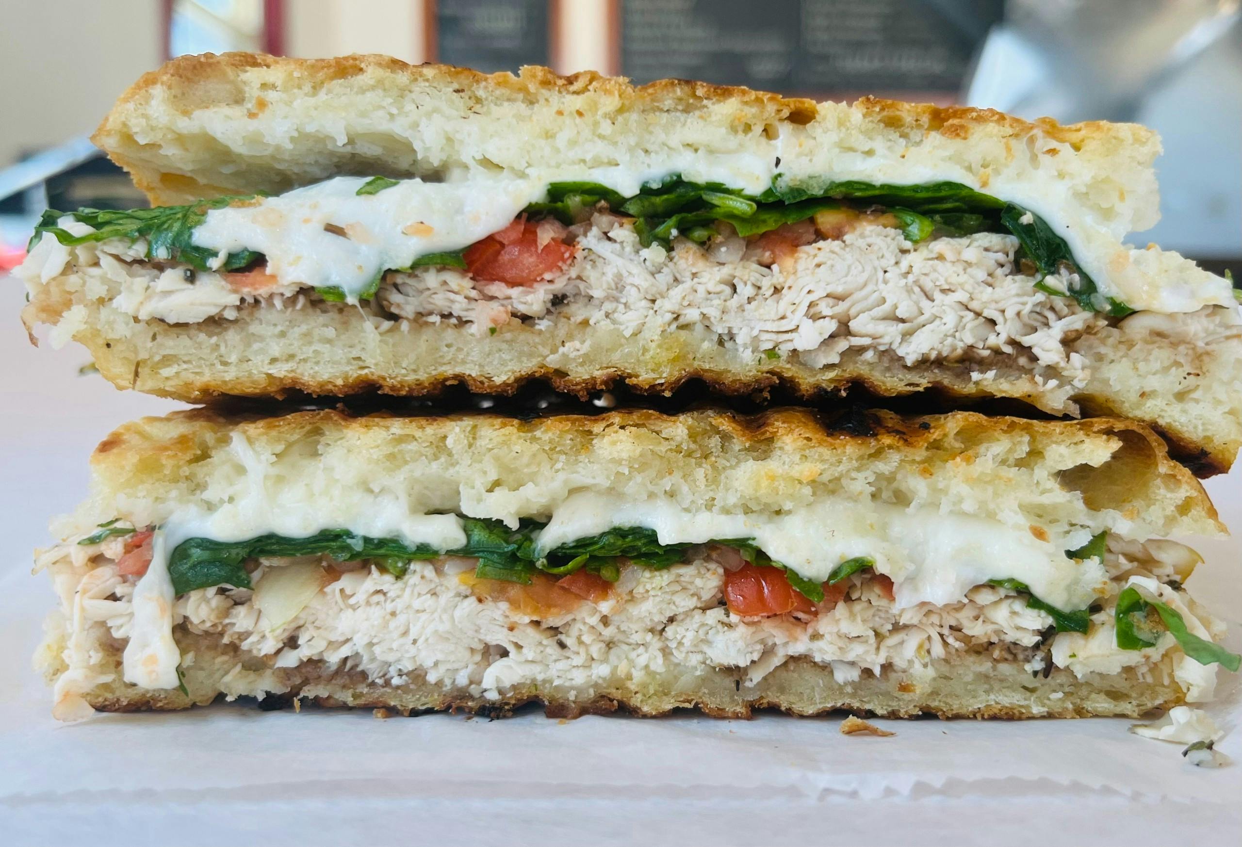 Special Panini- Chicken Bruschetta from Arrosto Delicatessen in Sheboygan, WI