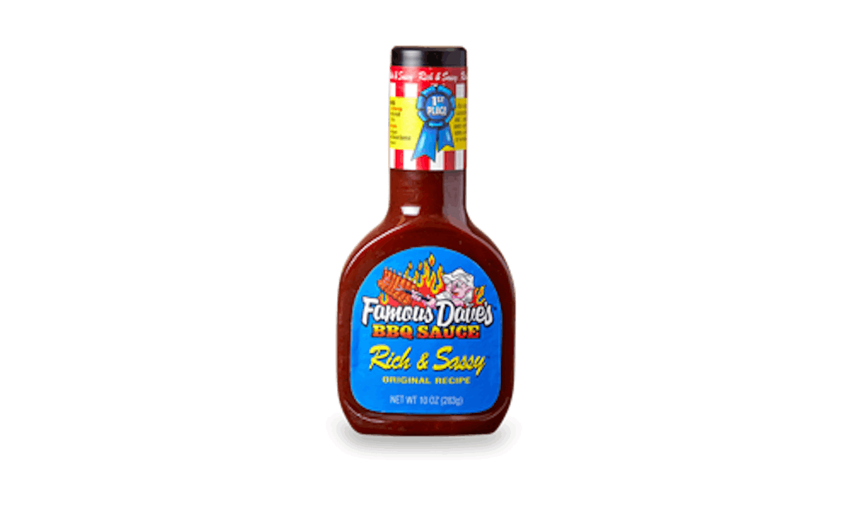 Sauce Bottles from Famous Dave's - Cedar Falls in Cedar Falls, IA