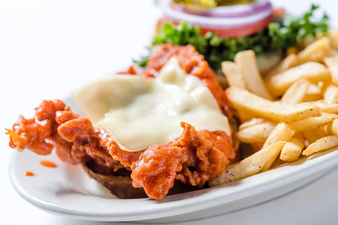 Buffalo Chicken Sandwich from The All American Steakhouse & Sports Theater in Parkville, MD