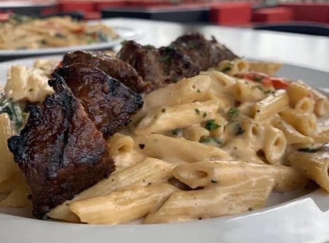 Steak Tahini Pasta from Casablanca in Milwaukee, WI