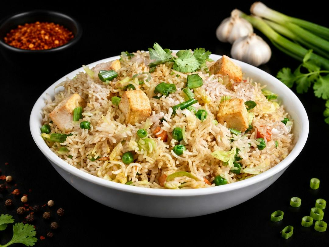 Paneer Fried Rice from Rock N Grill Indian Authentic Cuisine & Bar in Round Rock, TX
