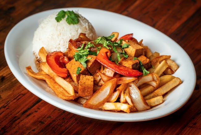 Tofu Saltado from Estacion Inka in Madison, WI